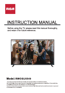 Handleiding RCA RWOSU5549 LED televisie