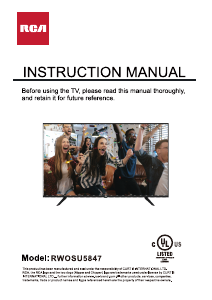 Handleiding RCA RWOSU5847 LED televisie