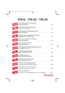 Manual de uso Terraillon TFA 25 Báscula