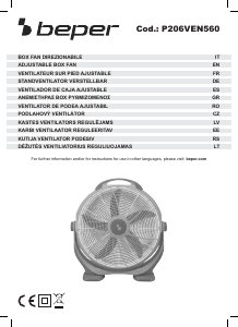 Priručnik Beper P206VEN560 Ventilator