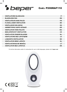 Priručnik Beper P206RAF110 Ventilator