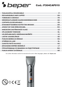 Használati útmutató Beper P304CAP010 Hajnyíró