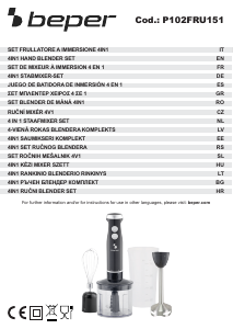 Priručnik Beper P102FRU151 Ručni blender