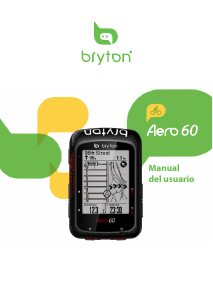 Manual de uso Bryton Aero 60 Ciclocomputador
