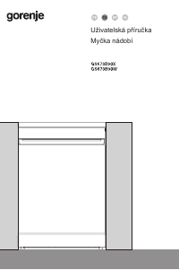 Manuál Gorenje GS673B90W Myčka na nádobí