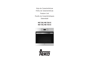 Manual Teka HE 720 E Oven