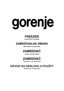 Manuál Gorenje FN6161IW Mraznička