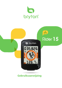 Handleiding Bryton Rider 15 Fietscomputer