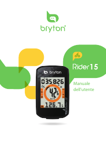 Manuale Bryton Rider 15 Ciclocomputer