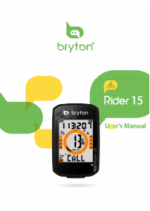 Instrukcja Bryton Rider 15 Licznik rowerowy