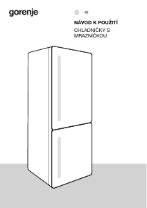 Manuál Gorenje NRK618C61X4WFE Lednice s mrazákem