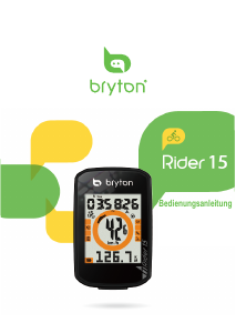 Bedienungsanleitung Bryton Rider 15 Fahrradcomputer