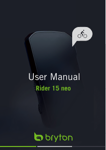 Handleiding Bryton Rider 15neo Fietscomputer