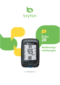 Bedienungsanleitung Bryton Rider 20 Fahrradcomputer
