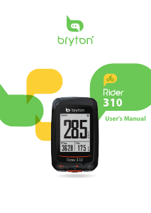 Handleiding Bryton Rider 310 Fietscomputer