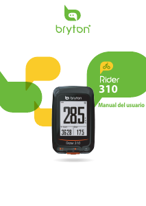 Manual de uso Bryton Rider 310 Ciclocomputador