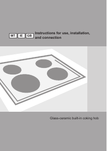 Manual Gorenje ECS693USC Hob
