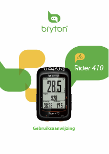 Handleiding Bryton Rider 410 Fietscomputer