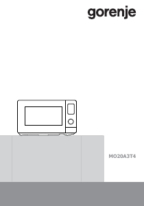 Manual Gorenje MO20A3T4 Cuptor cu microunde