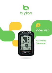 Használati útmutató Bryton Rider 410 Kerékpáros számítógép