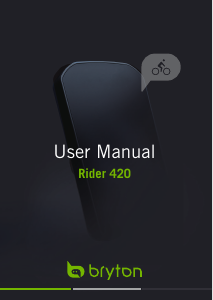 Manual Bryton Rider 420 Cycling Computer
