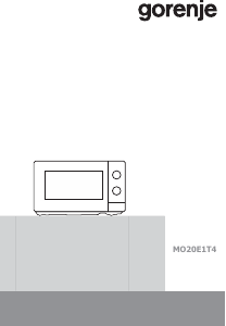 Manuál Gorenje MO20E1T4 Mikrovlnná trouba