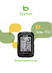 Bedienungsanleitung Bryton Rider 450 Fahrradcomputer