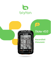 Használati útmutató Bryton Rider 450 Kerékpáros számítógép