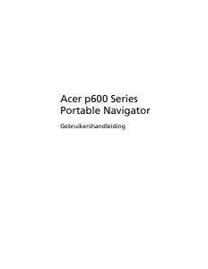 Handleiding Acer p630 Navigatiesysteem