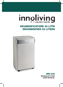 Manuale Innoliving INN-536 Deumidificatore