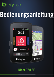 Bedienungsanleitung Bryton Rider 750SE Fahrradcomputer