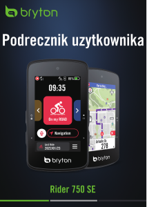 Instrukcja Bryton Rider 750SE Licznik rowerowy