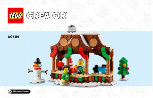 Bedienungsanleitung Lego set 40602 Creator Weihnachtsmarktstand