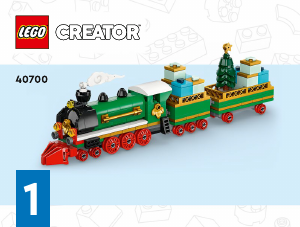 Manual Lego set 40700 Creator Winter holiday train