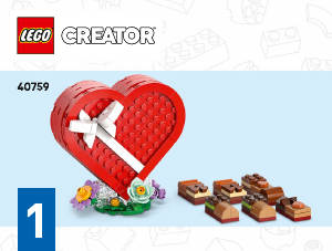 Manual Lego set 40759 Creator Valentines day box