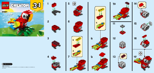 Manual Lego set 30581 Creator Tropical parrot
