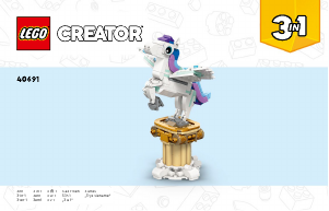 Manual Lego set 40691 Creator Mythical pegasus