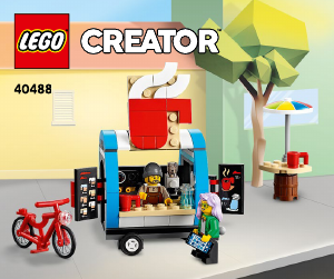 Manual Lego set 40488 Creator Coffee cart