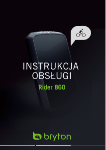 Instrukcja Bryton Rider 860 Licznik rowerowy