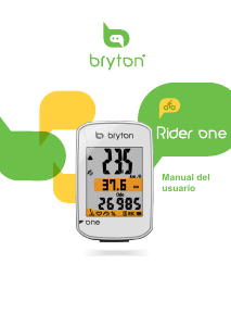 Manual de uso Bryton Rider One Ciclocomputador