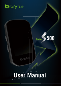 Handleiding Bryton Rider S500 Fietscomputer
