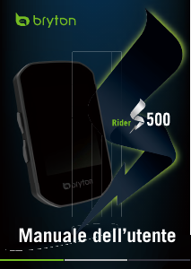 Manuale Bryton Rider S500 Ciclocomputer