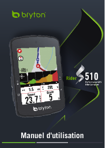 Mode d’emploi Bryton Rider S510 Compteur vélo