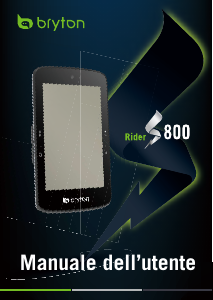 Manuale Bryton Rider S800 Ciclocomputer
