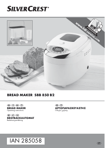 Manual SilverCrest SBB 850 B2 Bread Maker