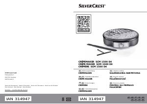 Mode d’emploi SilverCrest IAN 314947 Crêpière