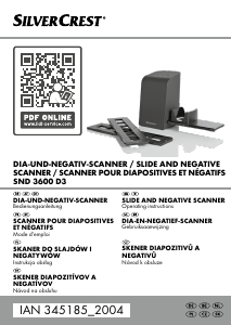 Manual SilverCrest IAN 345185 Film Scanner