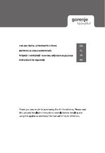 Manual Gorenje REA35OUT KC Aer condiționat