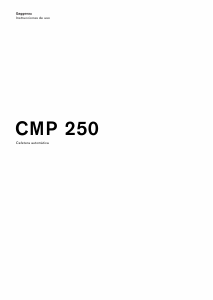 Manual de uso Gaggenau CMP250102 Máquina de café