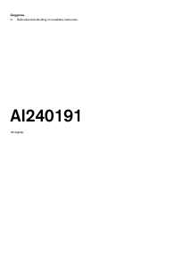 Handleiding Gaggenau AI240191 Afzuigkap